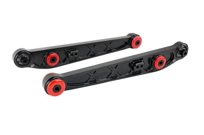 Skunk2 Racing Honda/Acura EK Alpha Series Rear Lower Control Arm Set - Black - Suspension