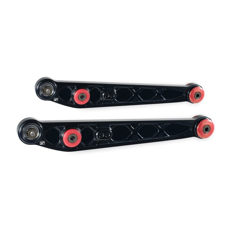 Skunk2 Racing Honda/Acura EK Alpha Series Rear Lower Control Arm Set - Black - Suspension