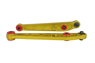 Skunk2 Racing Honda/Acura EK Alpha Series Rear Lower Control Arm Set - Gold - Suspension