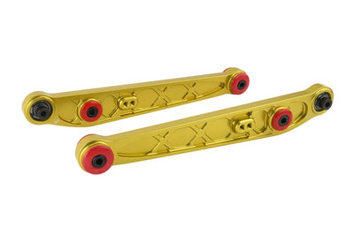 Skunk2 Racing Honda/Acura EK Alpha Series Rear Lower Control Arm Set - Gold - Suspension
