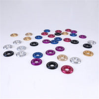Skunk2 Racing Large Fender Black Anodized Washer Kit (6 Pcs.) - Engine Components