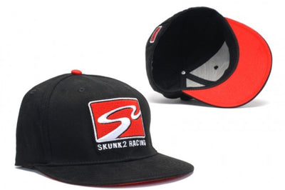 Skunk2 Racing Team Baseball Cap Racetrack Logo (Black) - L/XL - Apparel