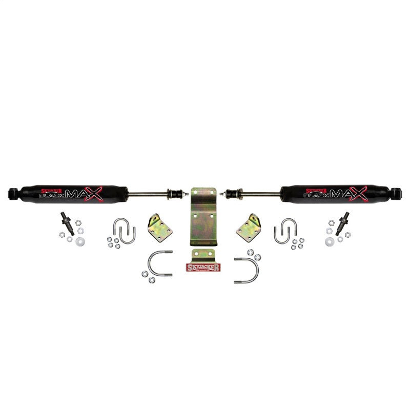 Skyjacker 2018 Jeep Wrangler JL - Black Dual Steering Damper Kit - Suspension