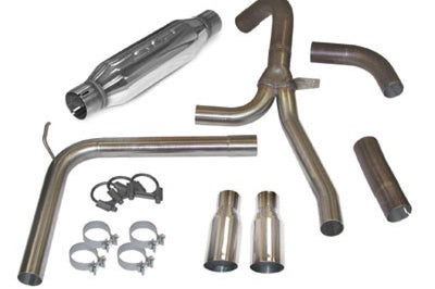 SLP 1998=2002 Chevrolet Camaro LS1 LoudMouth Cat-Back Exhaust System w/ 3.5in Slash Cut Tips - Mufflers &