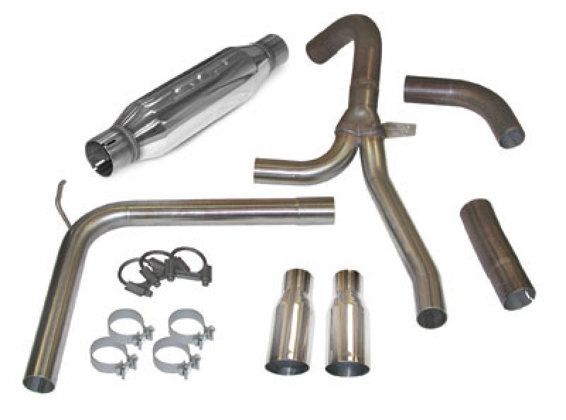 SLP 1998-2002 Chevrolet Camaro LS1 LoudMouth II Cat-Back Exhaust System w/ 3.5in Slash Cut Tips - Mufflers &