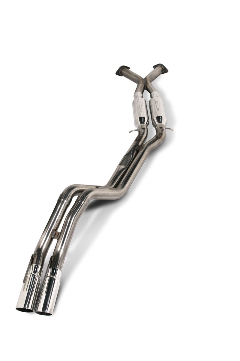 SLP 2004 Pontiac GTO LS1 LoudMouth Cat-Back Exhaust System w/ PowerFlo X-Pipe - Mufflers & Tips