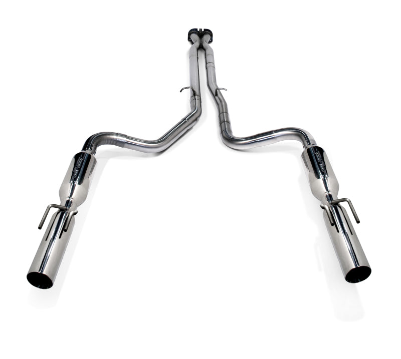 SLP 2005-2006 Pontiac GTO LS2 LoudMouth II Cat-Back Exhaust System w/ PowerFlo X-Pipe - Mufflers & Tips