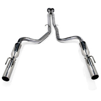 SLP 2005-2006 Pontiac GTO LS2 LoudMouth II Cat-Back Exhaust System w/ PowerFlo X-Pipe - Mufflers & Tips