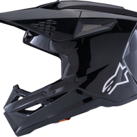 ALPINESTARS Sm3 Solid Helmet Black Glossy Xs - Helmets