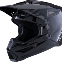 ALPINESTARS Sm3 Solid Helmet Black Glossy Xs - Helmets