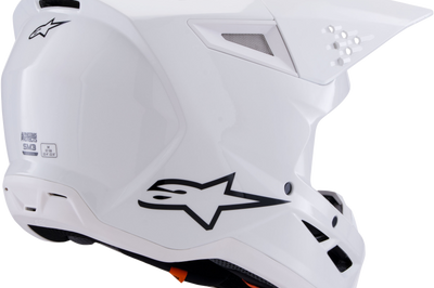ALPINESTARS Sm3 Solid Helmet White Glossy Xs - Helmets