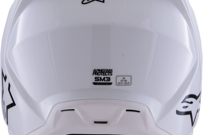 ALPINESTARS Sm3 Solid Helmet White Glossy Xs - Helmets
