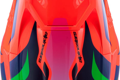 Alpinestars Sm3 Youth Deegan Helmet Orng Flo/prpl/pnk Fluo Ys