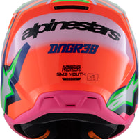 Alpinestars Sm3 Youth Deegan Helmet Orng Flo/prpl/pnk Fluo Ys - Orange Fluo/Purple/Pink / Medium