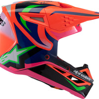 Alpinestars Sm3 Youth Deegan Helmet Orng Flo/prpl/pnk Fluo Ys - Orange Fluo/Purple/Pink / Medium