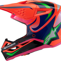 Alpinestars Sm3 Youth Deegan Helmet Orng Flo/prpl/pnk Fluo Ys - Orange Fluo/Purple/Pink / Medium