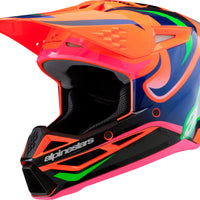 Alpinestars Sm3 Youth Deegan Helmet Orng Flo/prpl/pnk Fluo Ys - Orange Fluo/Purple/Pink / Medium