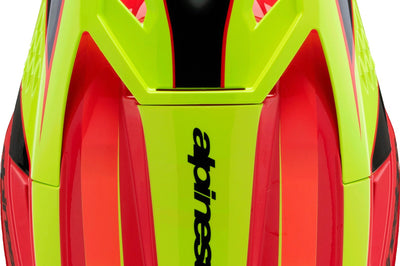 Alpinestars Sm3 Youth Fray Helmet Rd/ylw Fluo/blk Ys