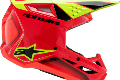 Alpinestars Sm3 Youth Fray Helmet Rd/ylw Fluo/blk Ys