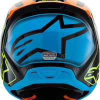 Alpinestars Sm3 Youth Fray Helmet Rd/ylw Fluo/blk Ys - Black/Orange/Yellow Fluo / Large