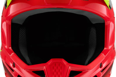 Alpinestars Sm3 Youth Fray Helmet Rd/ylw Fluo/blk Ys