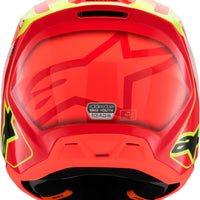 Alpinestars Sm3 Youth Fray Helmet Rd/ylw Fluo/blk Ys - Black/Orange/Yellow Fluo / Large