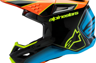 Alpinestars Sm3 Youth Fray Helmet Rd/ylw Fluo/blk Ys