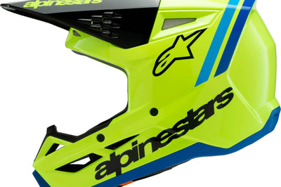 Alpinestars Sm3 Youth Radium Helmet Gry/blk/ylw Fluo Matte Ys