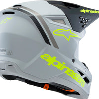 Alpinestars Sm3 Youth Radium Helmet Gry/blk/ylw Fluo Matte Ys - Yellow Fluo/Black/Blue / Large