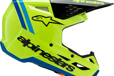 Alpinestars Sm3 Youth Radium Helmet Gry/blk/ylw Fluo Matte Ys