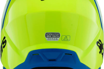 Alpinestars Sm3 Youth Radium Helmet Gry/blk/ylw Fluo Matte Ys