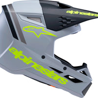 Alpinestars Sm3 Youth Radium Helmet Gry/blk/ylw Fluo Matte Ys - Yellow Fluo/Black/Blue / Large