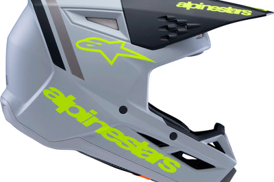 Alpinestars Sm3 Youth Radium Helmet Gry/blk/ylw Fluo Matte Ys