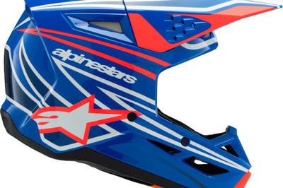 Alpinestars Sm3 Youth Wurx Helmet Blue/red/wht/blk Ys