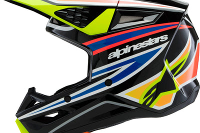 Alpinestars Sm3 Youth Wurx Helmet Blue/red/wht/blk Ys