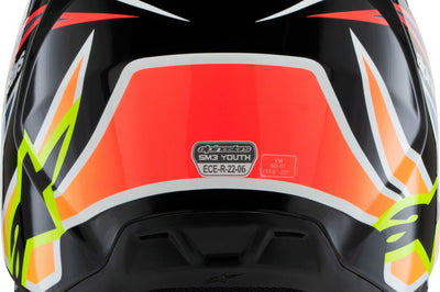 Alpinestars Sm3 Youth Wurx Helmet Blue/red/wht/blk Ys