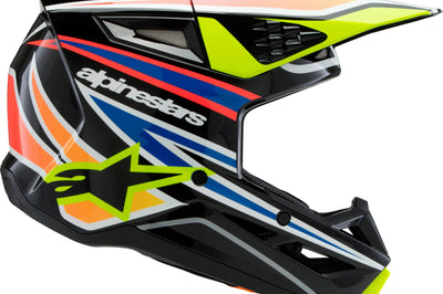 Alpinestars Sm3 Youth Wurx Helmet Blue/red/wht/blk Ys