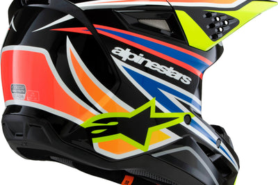 Alpinestars Sm3 Youth Wurx Helmet Blue/red/wht/blk Ys