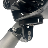 Axia Small Base Adjustable Light Mount Silver - Black - Atv Performance Products