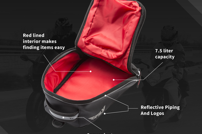 Fly Racing Small Tank Bag Black - Street Collection