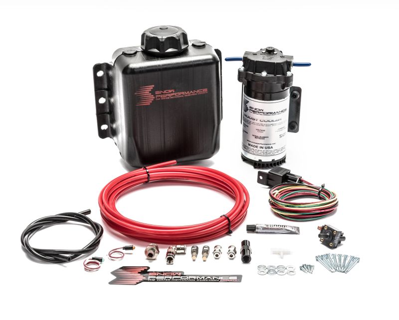 Snow Performance Stg 1 Boost Cooler TD Water Injection Kit (Incl. Red Hi-Temp Tubing/Quick Fittings) - Forced Induction