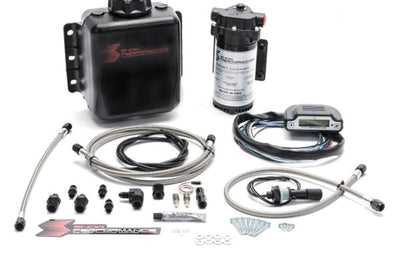 Snow Performance Stg 3 Boost Cooler DI 2D MAP Prog. Water Injection Kit (SS Braided Line & 4AN) - Forced Induction