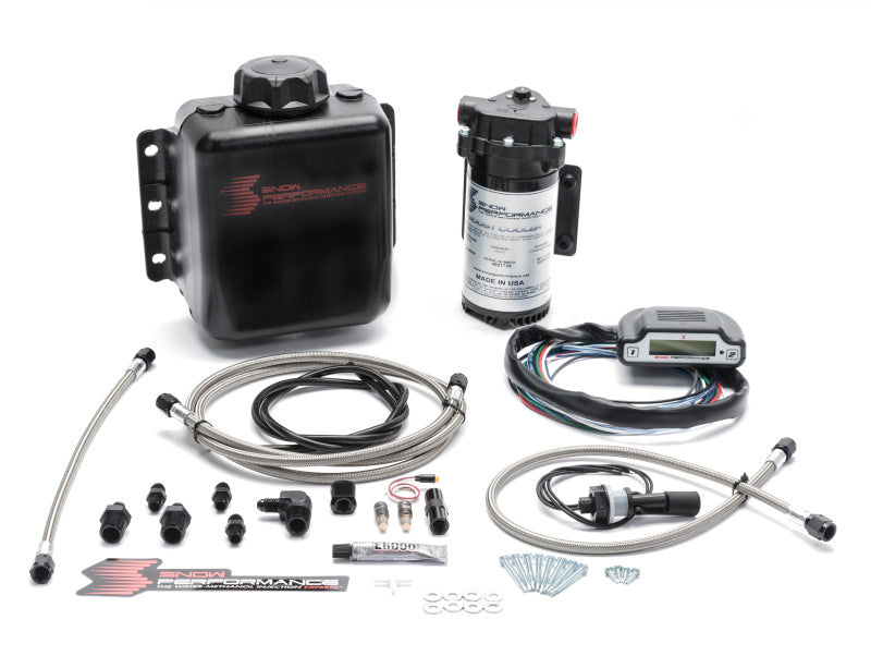 Snow Performance Stg 3 Boost Cooler EFI 2D MAP Prog. Water Injection Kit (SS Braided Line & 4AN) - Forced Induction