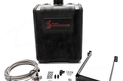 Snow Performance Water Tank Upgrade 7gal (w/Braided SS Line/Brackets/Solenoid/4AN Fittings) - Forced Induction