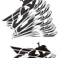 FLY RACING Snow Sticker 10/Pk 8’’ - Graphics/Decals