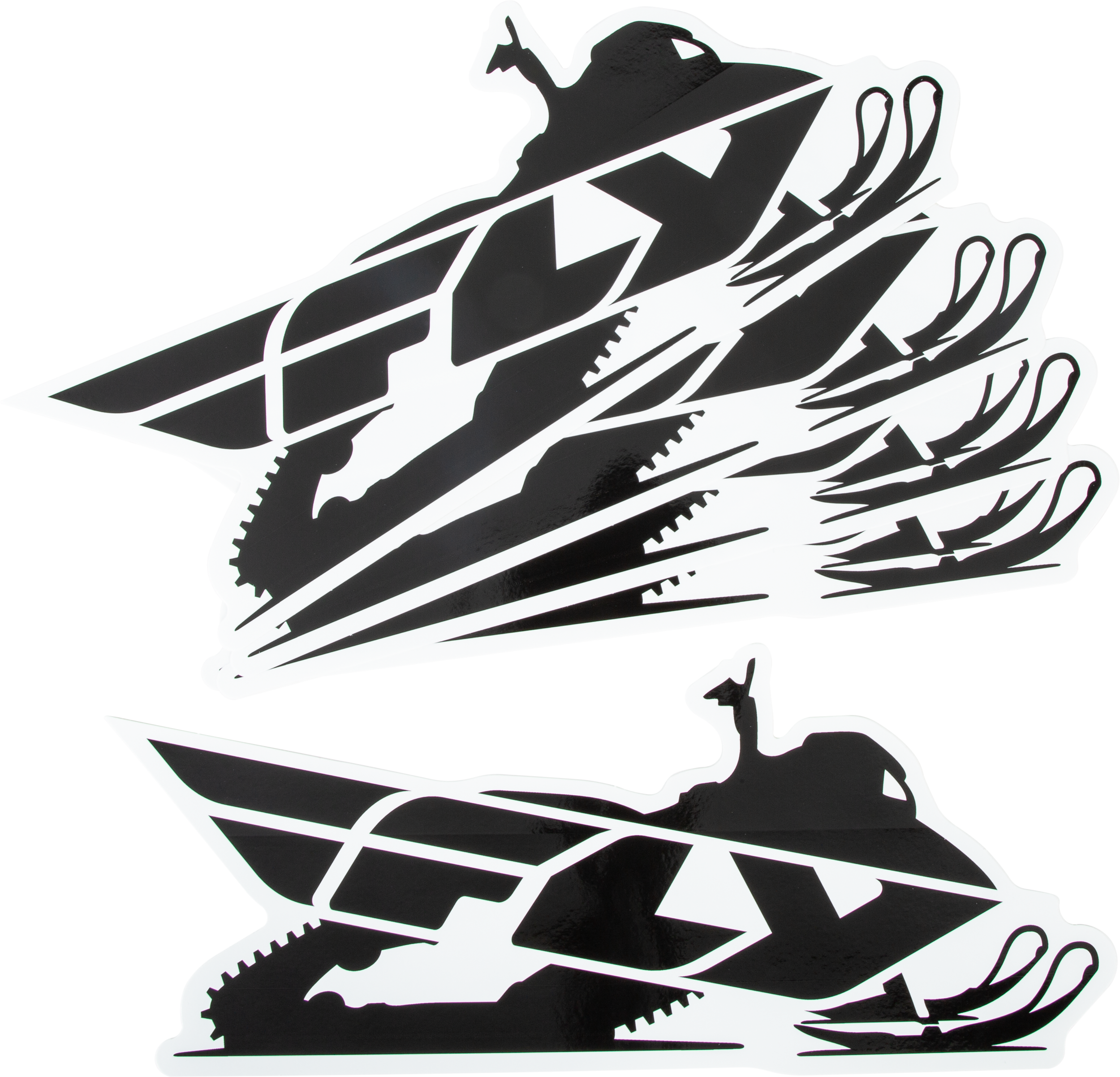 Fly Racing Snow Sticker 5/pk 15’’ Snowmobile Collection