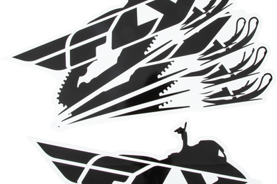 Fly Racing Snow Sticker 5/pk 15’’ Snowmobile Collection