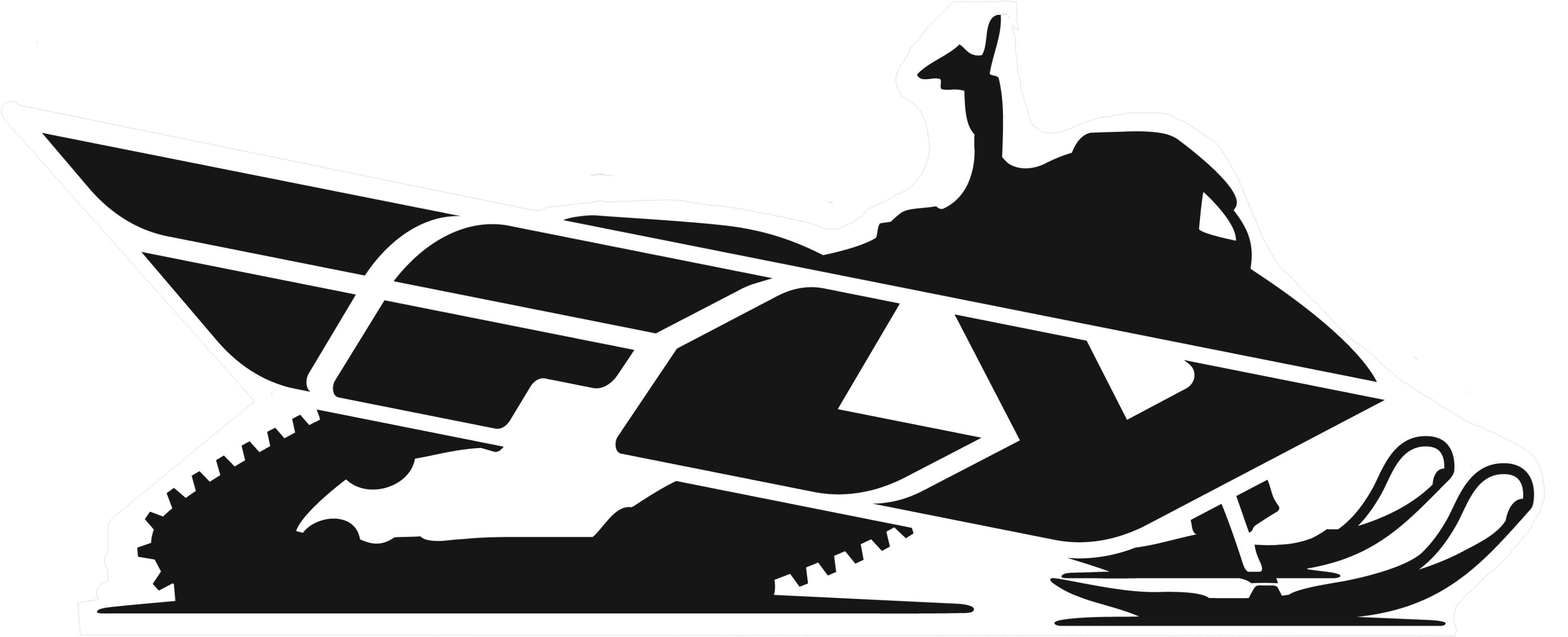 Fly Racing Snow Trailer Sticker 45’’ - Snowmobile Collection