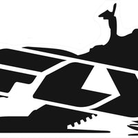 Fly Racing Snow Trailer Sticker 45’’ - Snowmobile Collection