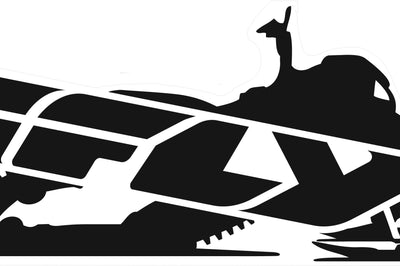 Fly Racing Snow Trailer Sticker 45’’ - Snowmobile Collection